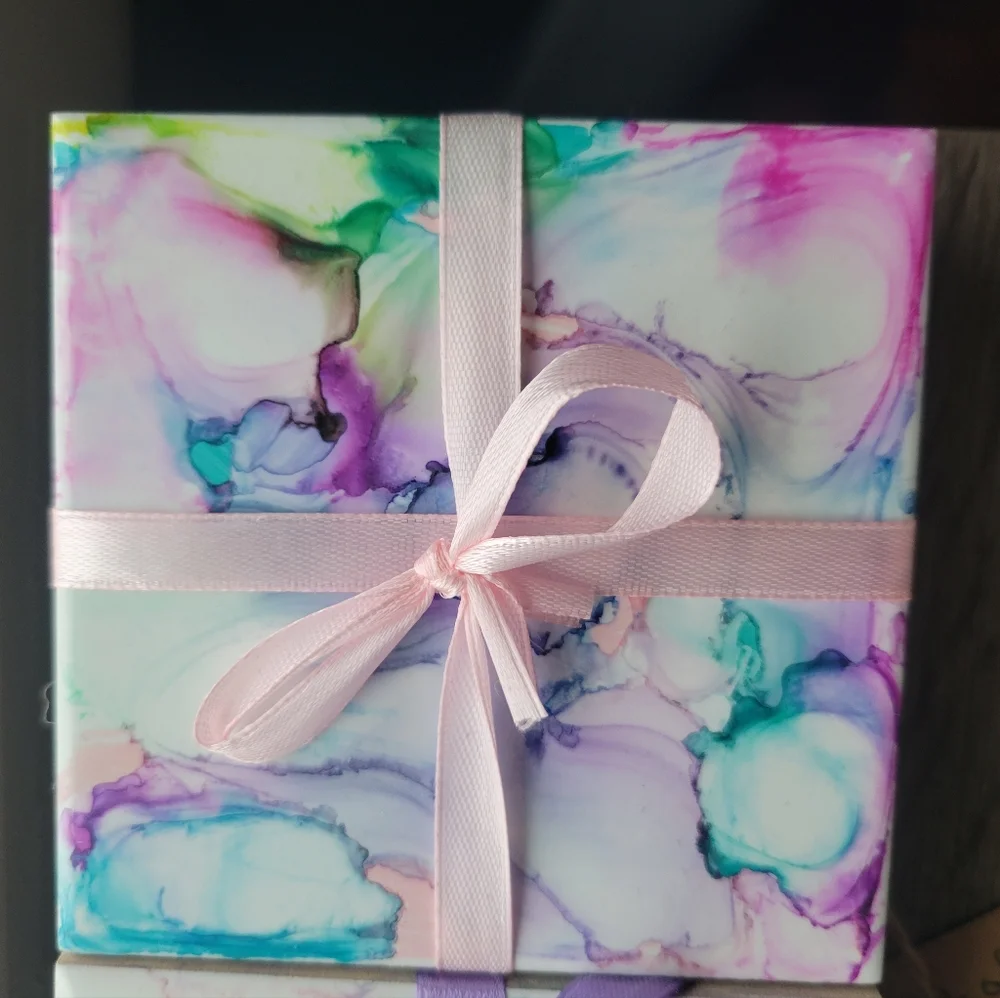 Colorful Handmade Coasters